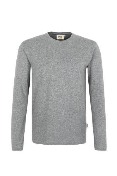 HAKRO Longsleeve Heavy, grau meliert