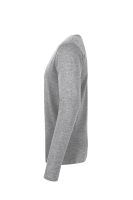 HAKRO Longsleeve Heavy, grau meliert, M