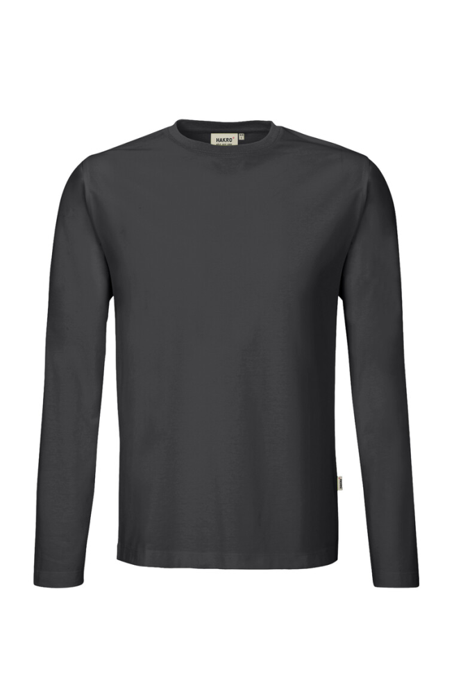 HAKRO Longsleeve MIKRALINAR®, karbongrau, L