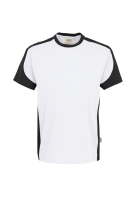HAKRO T-Shirt Contrast MIKRALINAR®, weiss/anthrazit, 4XL