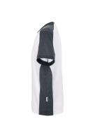 HAKRO T-Shirt Contrast MIKRALINAR®, weiss/anthrazit, 4XL