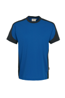 HAKRO T-Shirt Contrast MIKRALINAR®, royalblau/anthrazit, 2XL