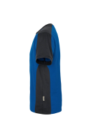 HAKRO T-Shirt Contrast MIKRALINAR®, royalblau/anthrazit, 2XL