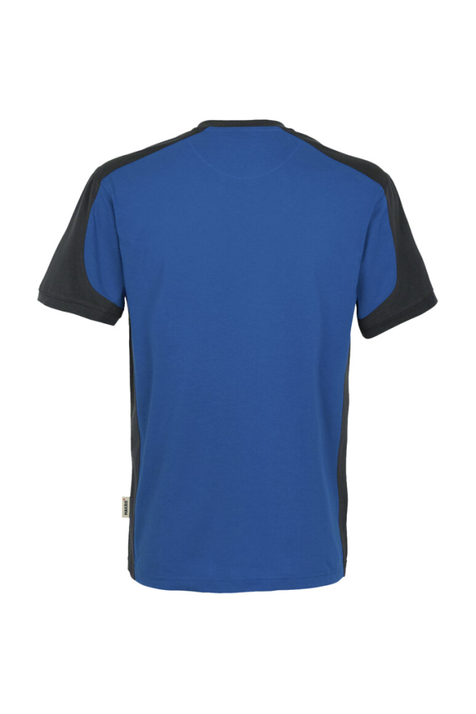 HAKRO T-Shirt Contrast MIKRALINAR®, royalblau/anthrazit, 2XL