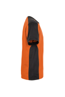 HAKRO T-Shirt Contrast MIKRALINAR®, orange/anthrazit, XL