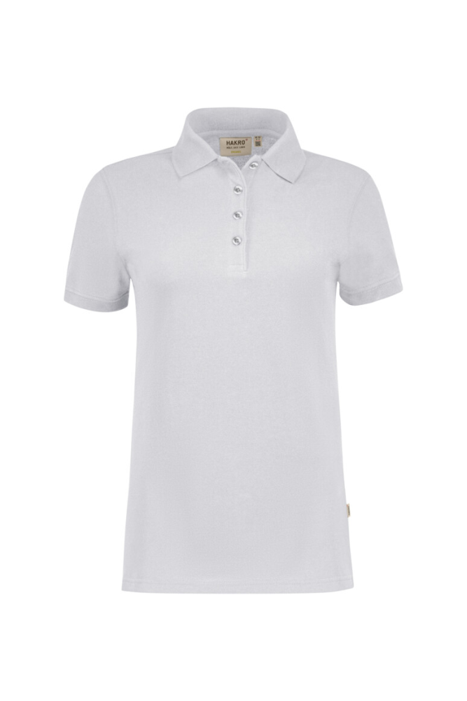 HAKRO Damen Poloshirt Bio-Baumwolle GOTS, weiss, M