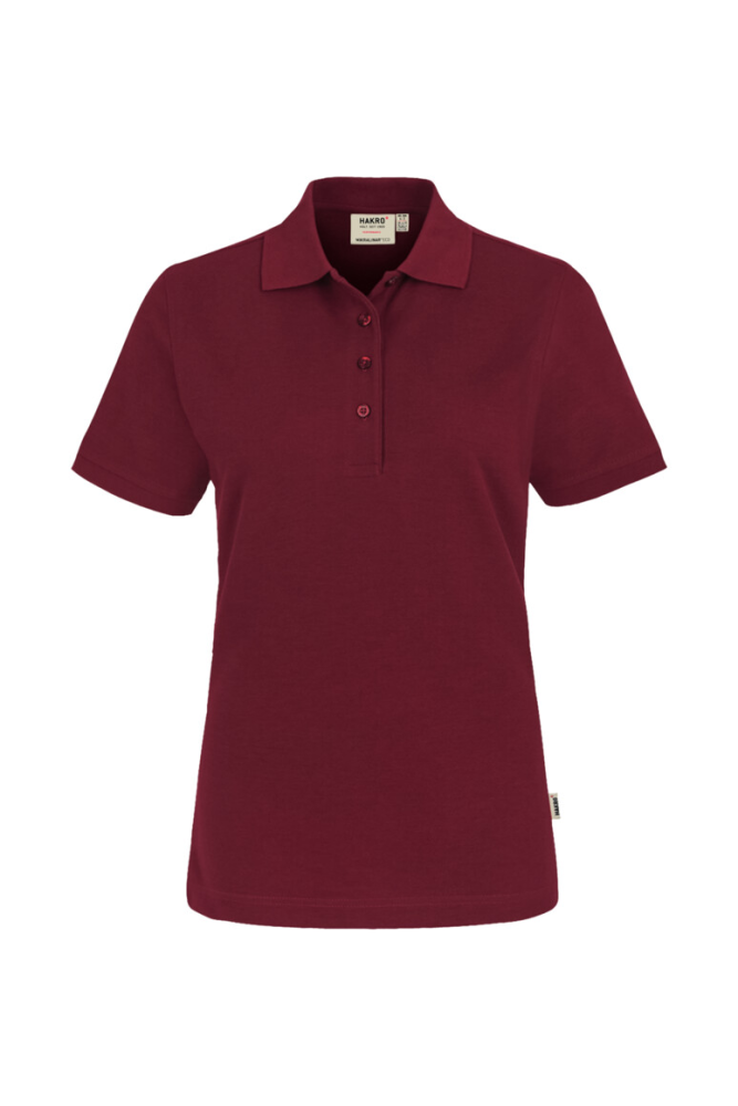 HAKRO Damen Poloshirt MIKRALINAR® ECO, weinrot, S
