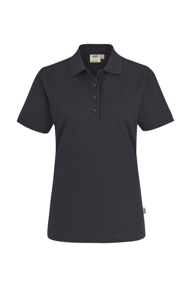 HAKRO Damen Poloshirt MIKRALINAR® ECO, karbongrau, M