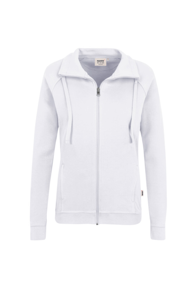 HAKRO Damen Sweatjacke College, weiss