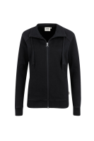 HAKRO Damen Sweatjacke College, schwarz