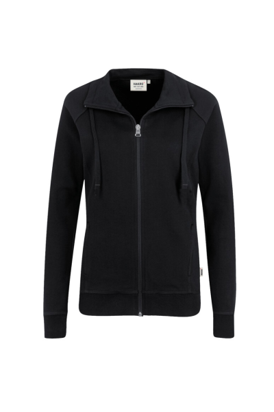HAKRO Damen Sweatjacke College, schwarz
