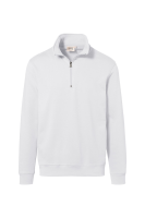 HAKRO Zip-Sweatshirt Premium, weiss, L