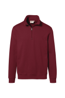 HAKRO Zip-Sweatshirt Premium, weinrot, 3XL