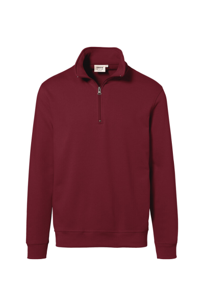 HAKRO Zip-Sweatshirt Premium, weinrot