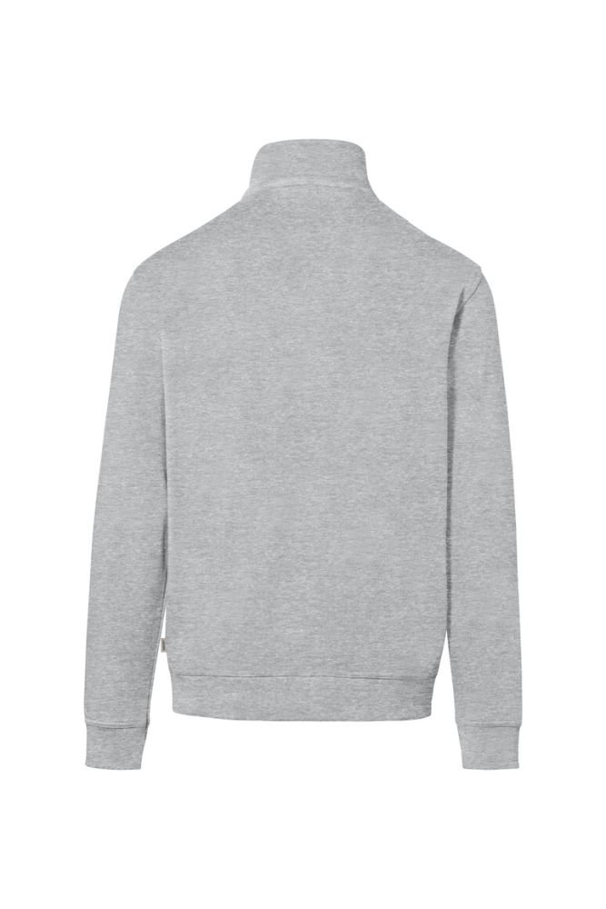 HAKRO Zip-Sweatshirt Premium, ash meliert, S