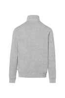 HAKRO Zip-Sweatshirt Premium, ash meliert, S