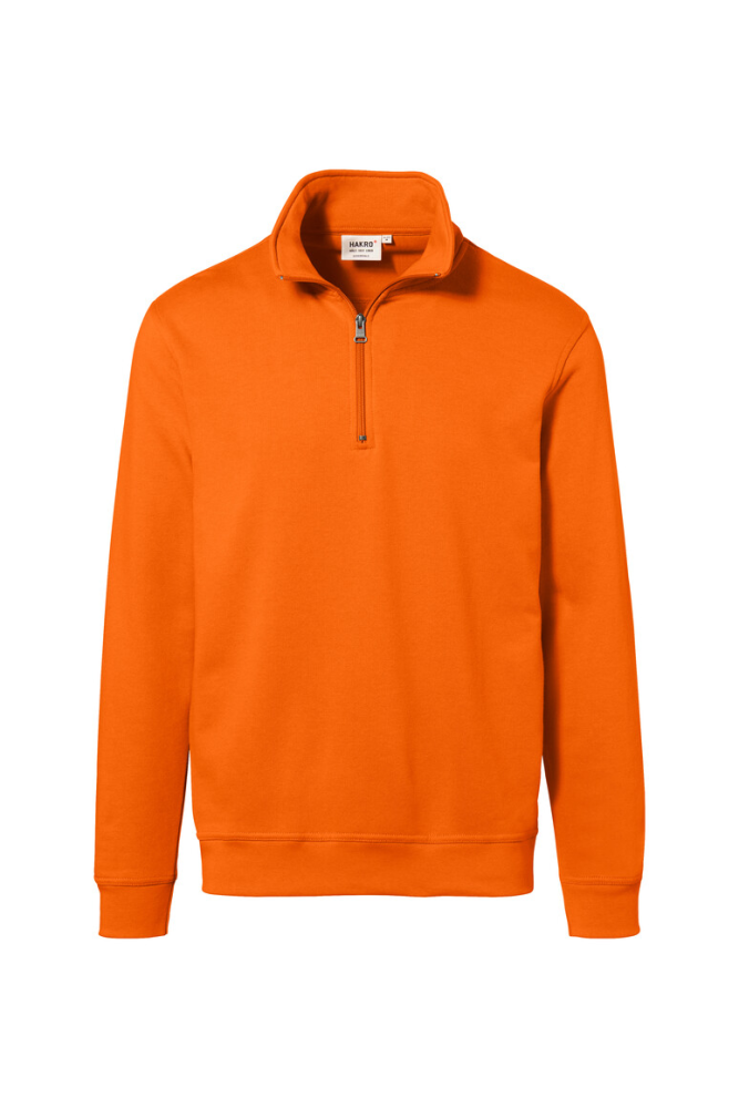 HAKRO Zip-Sweatshirt Premium, orange, L