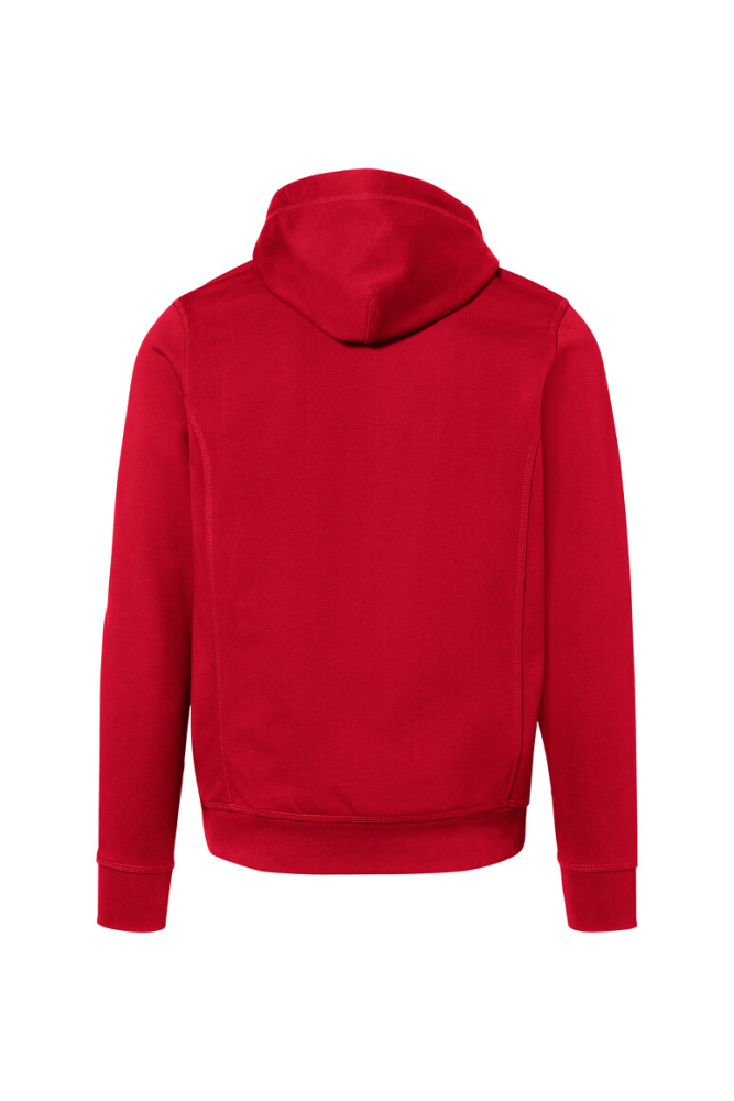 HAKRO Kapuzenjacke Bonded ECO, rot/silber, XS