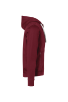 HAKRO Kapuzenjacke Bonded ECO, weinrot/silber, L