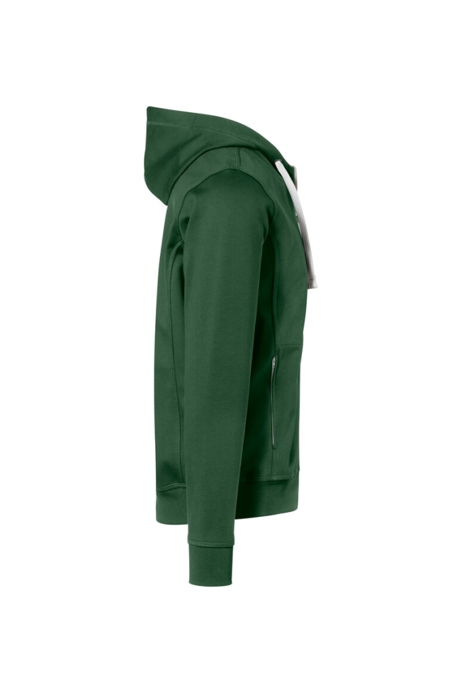 HAKRO Kapuzenjacke Bonded ECO, tanne/silber, M