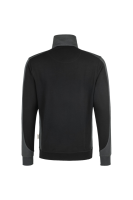 HAKRO Zip-Sweatshirt Contrast MIKRALINAR®, schwarz/anthrazit, M