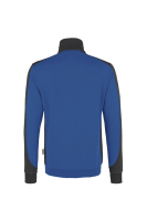 HAKRO Zip-Sweatshirt Contrast MIKRALINAR®, royalblau/anthrazit, M