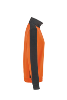 HAKRO Zip-Sweatshirt Contrast MIKRALINAR®, orange/anthrazit, M