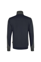 HAKRO Zip-Sweatshirt Contrast MIKRALINAR®, tinte/anthrazit, S