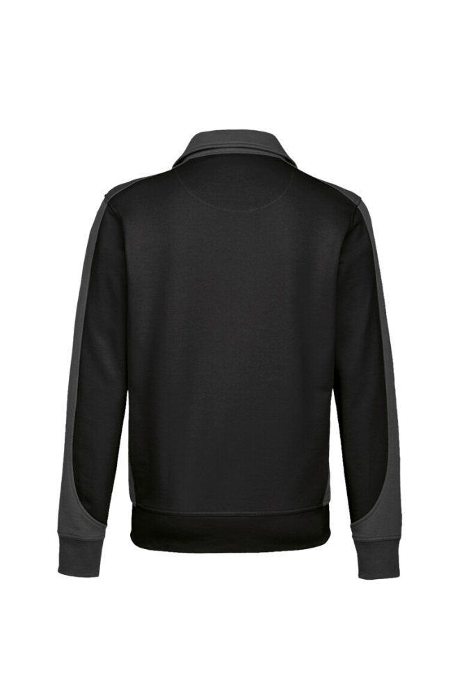 HAKRO Sweatjacke Contrast MIKRALINAR®, schwarz/anthrazit, 2XL