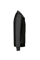HAKRO Sweatjacke Contrast MIKRALINAR®, schwarz/anthrazit, 2XL