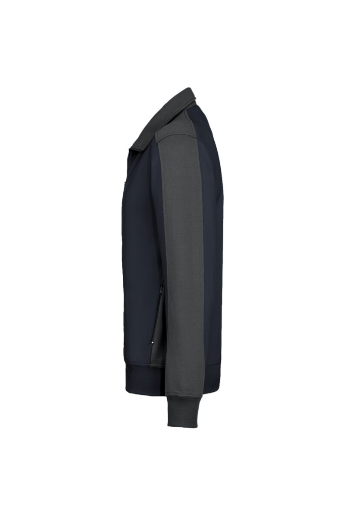 HAKRO Sweatjacke Contrast MIKRALINAR®, tinte/anthrazit, XS