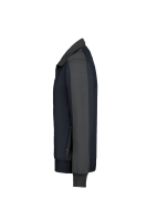 HAKRO Sweatjacke Contrast MIKRALINAR®, tinte/anthrazit, XS