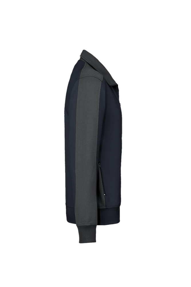 HAKRO Sweatjacke Contrast MIKRALINAR®, tinte/anthrazit, XS