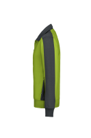 HAKRO Sweatjacke Contrast MIKRALINAR®, kiwi/anthrazit, 5XL