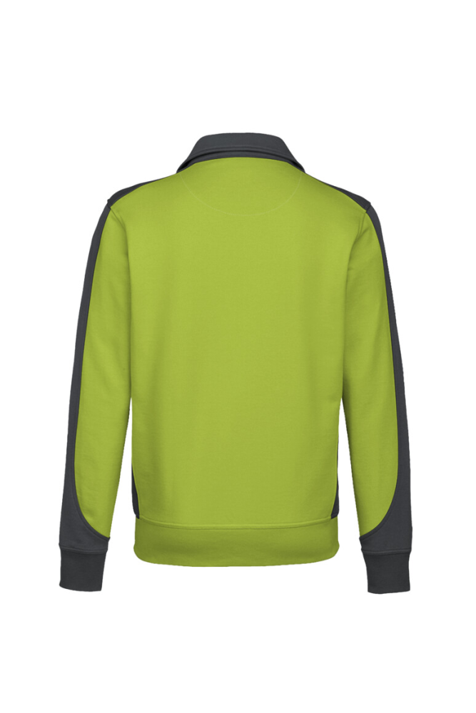 HAKRO Sweatjacke Contrast MIKRALINAR®, kiwi/anthrazit, 5XL
