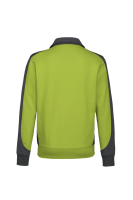 HAKRO Sweatjacke Contrast MIKRALINAR®, kiwi/anthrazit, 5XL