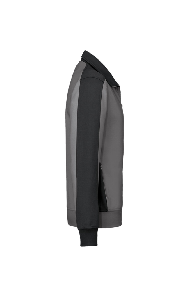 HAKRO Sweatjacke Contrast MIKRALINAR®, titan/anthrazit, XL