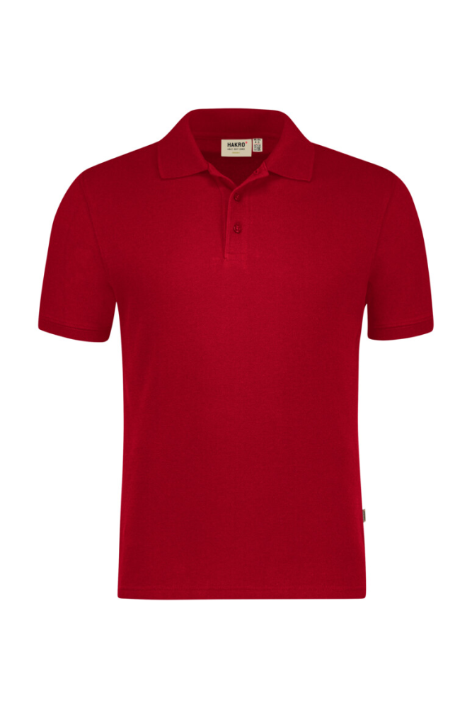 HAKRO Poloshirt Bio-Baumwolle GOTS, rot, XS