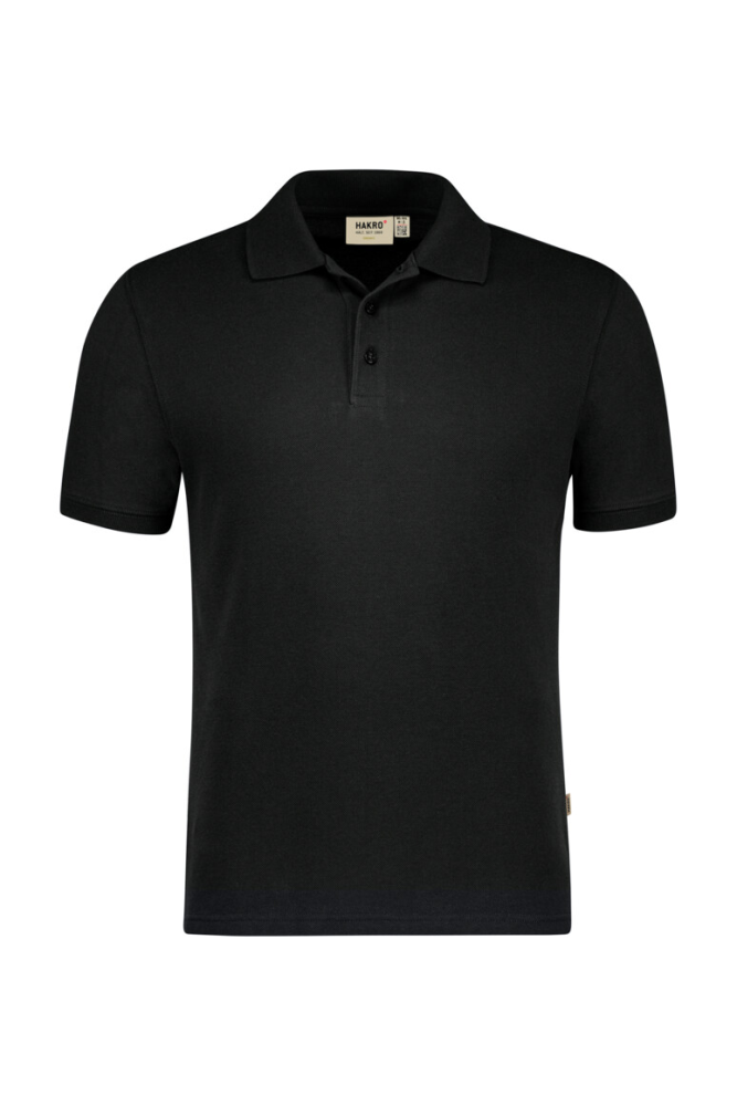 HAKRO Poloshirt Bio-Baumwolle GOTS, schwarz, 2XL