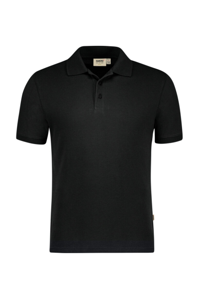 HAKRO Poloshirt Bio-Baumwolle GOTS, schwarz