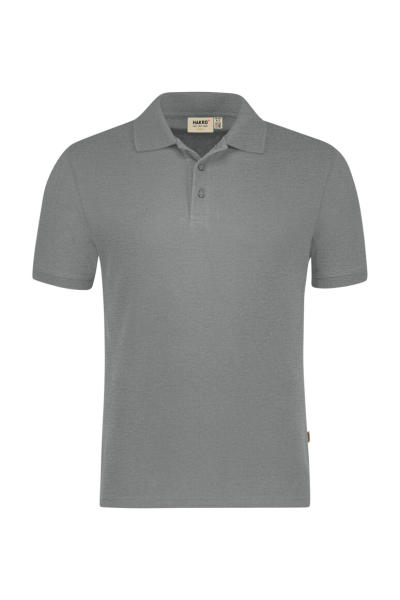 HAKRO Poloshirt Bio-Baumwolle GOTS, grau meliert