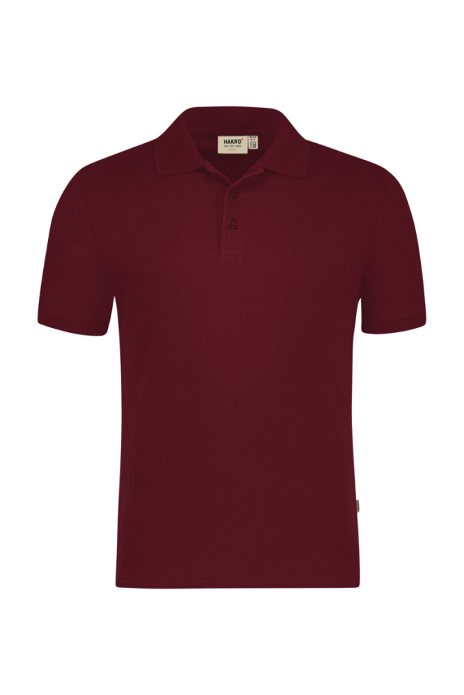 HAKRO Poloshirt Bio-Baumwolle GOTS, weinrot, 5XL
