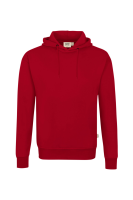 HAKRO Kapuzen-Sweatshirt Bio-Baumwolle GOTS, rot, S