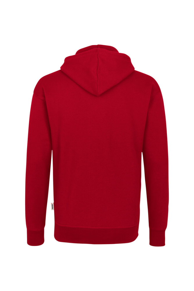 HAKRO Kapuzen-Sweatshirt Bio-Baumwolle GOTS, rot, S