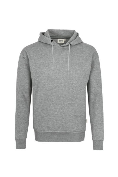 HAKRO Kapuzen-Sweatshirt Bio-Baumwolle GOTS, grau meliert
