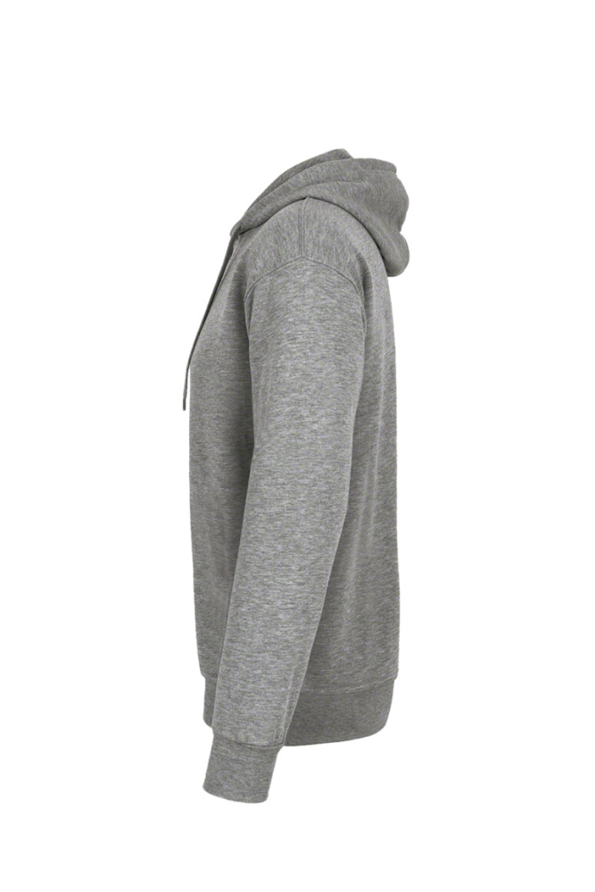 HAKRO Kapuzen-Sweatshirt Bio-Baumwolle GOTS, grau meliert, M