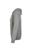 HAKRO Kapuzen-Sweatshirt Bio-Baumwolle GOTS, grau meliert, M
