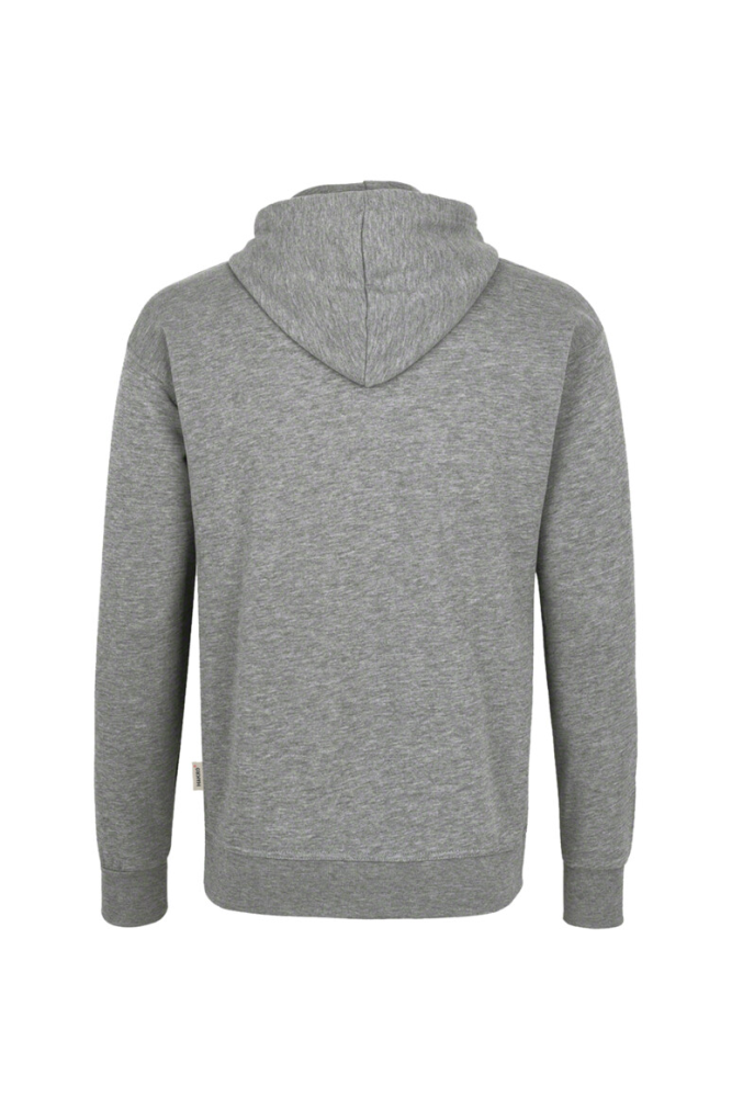HAKRO Kapuzen-Sweatshirt Bio-Baumwolle GOTS, grau meliert, M
