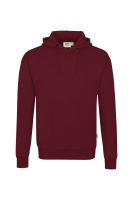 HAKRO Kapuzen-Sweatshirt Bio-Baumwolle GOTS, weinrot, M