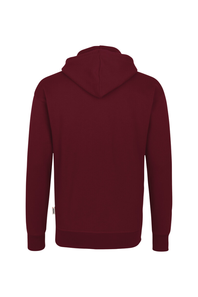 HAKRO Kapuzen-Sweatshirt Bio-Baumwolle GOTS, weinrot, M
